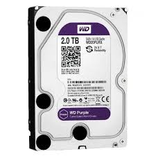 Hikvision Branded WD20PURX-78 WD 2TB Purple Surveillance Hard Drive